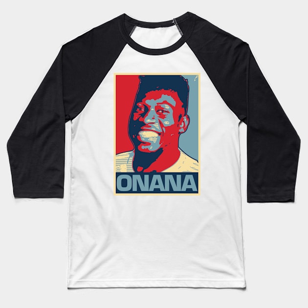 Onana Baseball T-Shirt by DAFTFISH